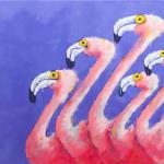 5 Flamingos
Oil on Canvas
48 x 36